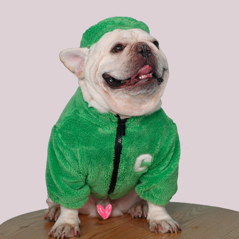 Celine Dog Sherpa Jacket Set