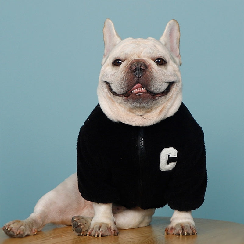 Celine Dog Sherpa Jacket Set