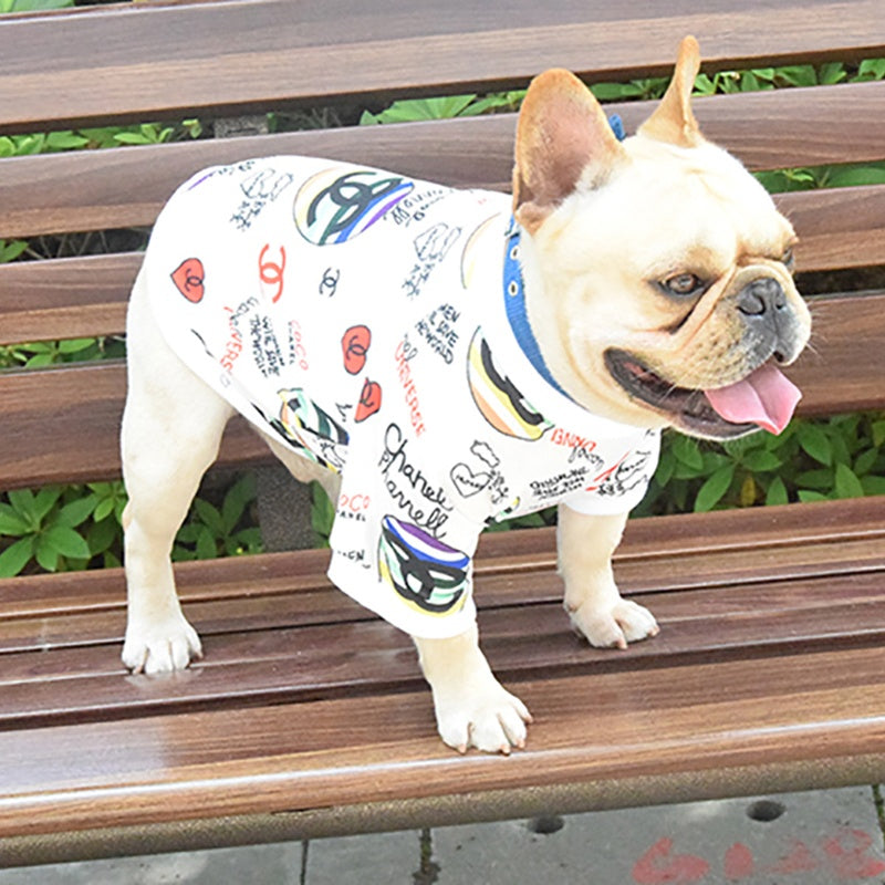 Chanel Graffiti Dog T-Shirt