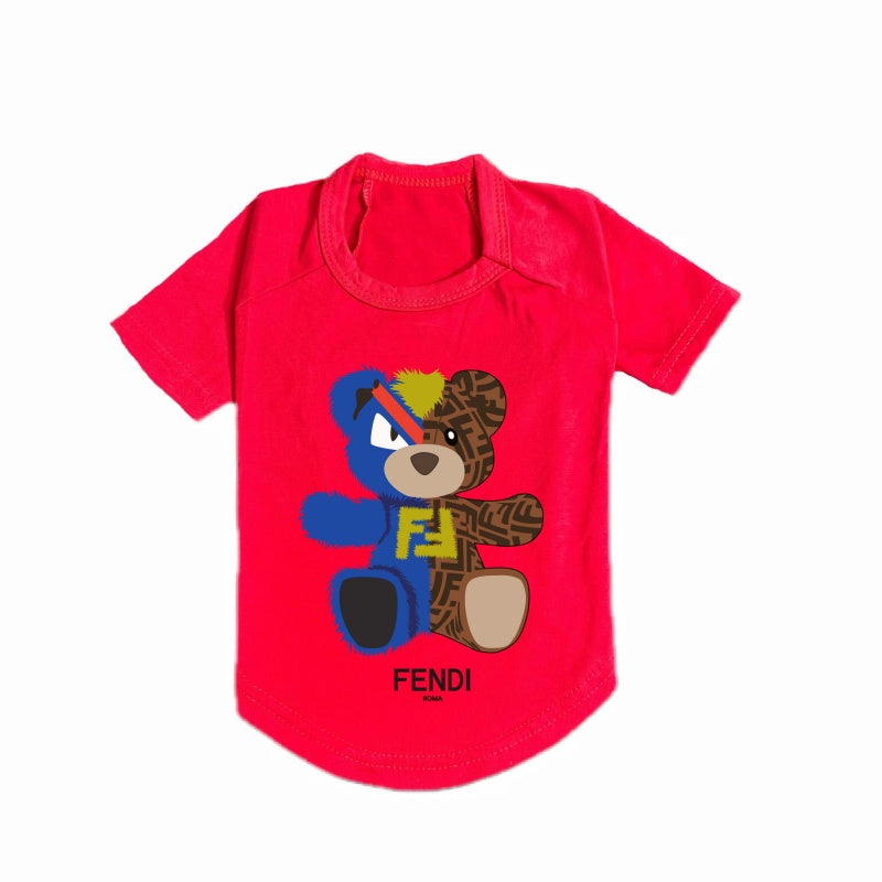 Fendi Bear Dog T-Shirt