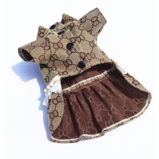 Gucci-Inspired Dog Dress