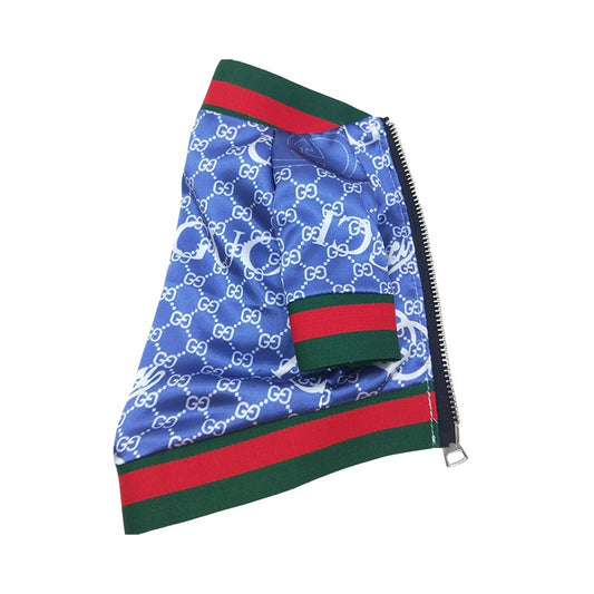 Gucci Blue GG Print Dog Jacket
