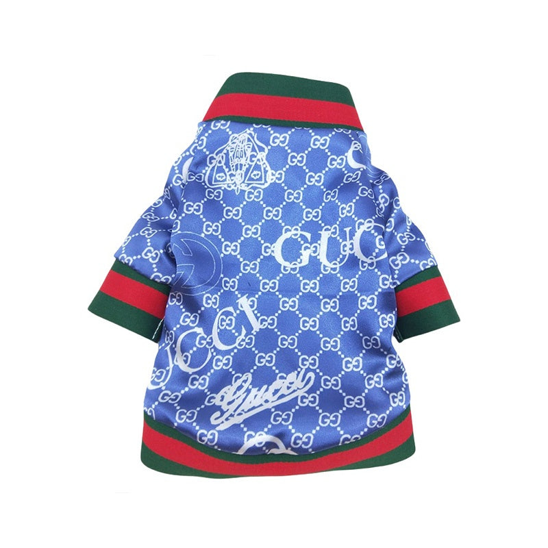 Gucci Blue GG Print Dog Jacket