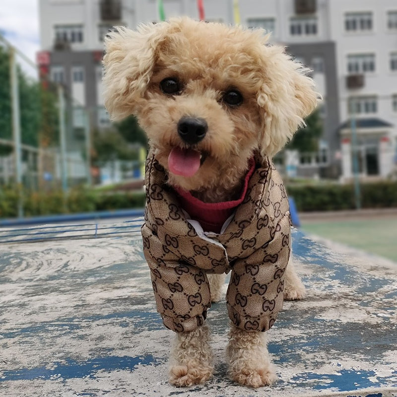 Gucci Dog Jacket – Classic GG Print Waterproof Coat