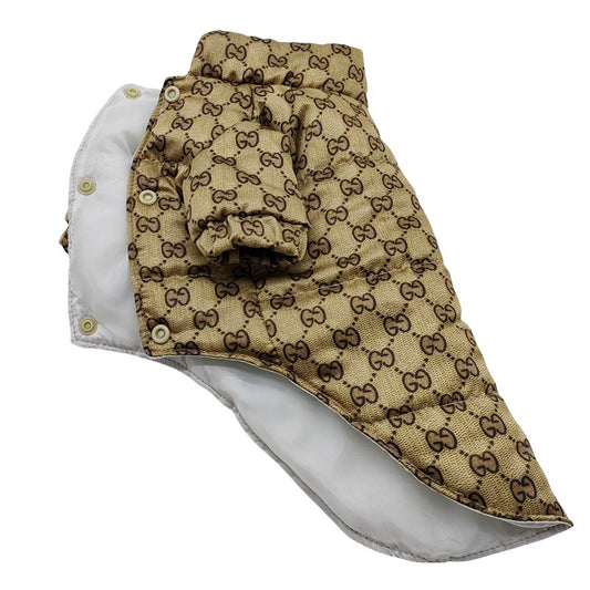 Gucci Dog Jacket – Classic GG Print Waterproof Coat
