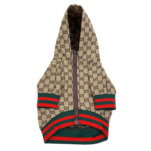 Gucci Monogram Jacquard Hooded Jacket