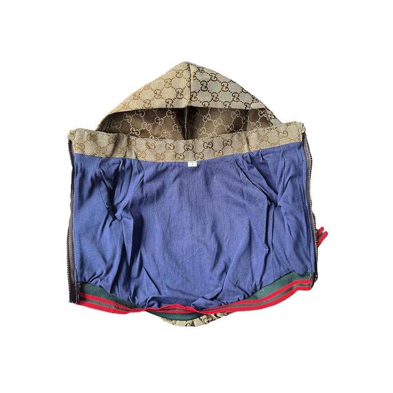 Gucci Monogram Jacquard Hooded Jacket