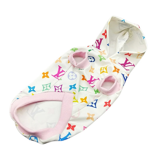 Louis Vuitton Colorful Monogram Dog Hoodie