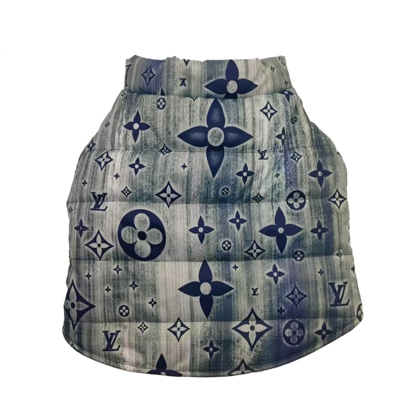 Louis Vuitton Vintage Blue Floral Dog Jacket