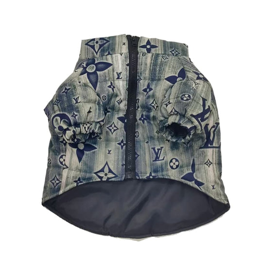 Louis Vuitton Vintage Blue Floral Dog Jacket