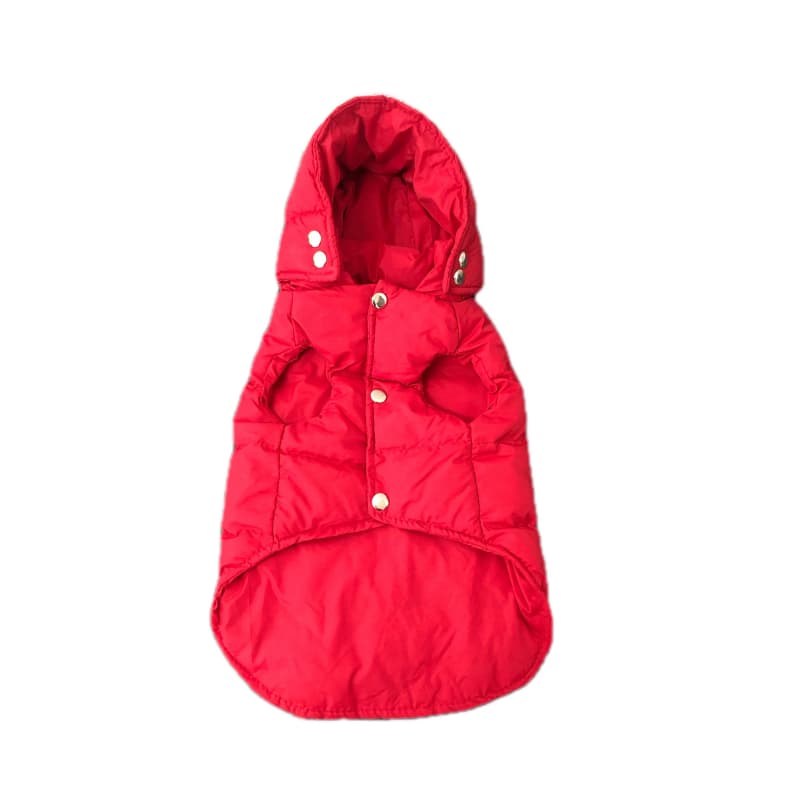 Prada Designer Dog Hooded Vest - Red