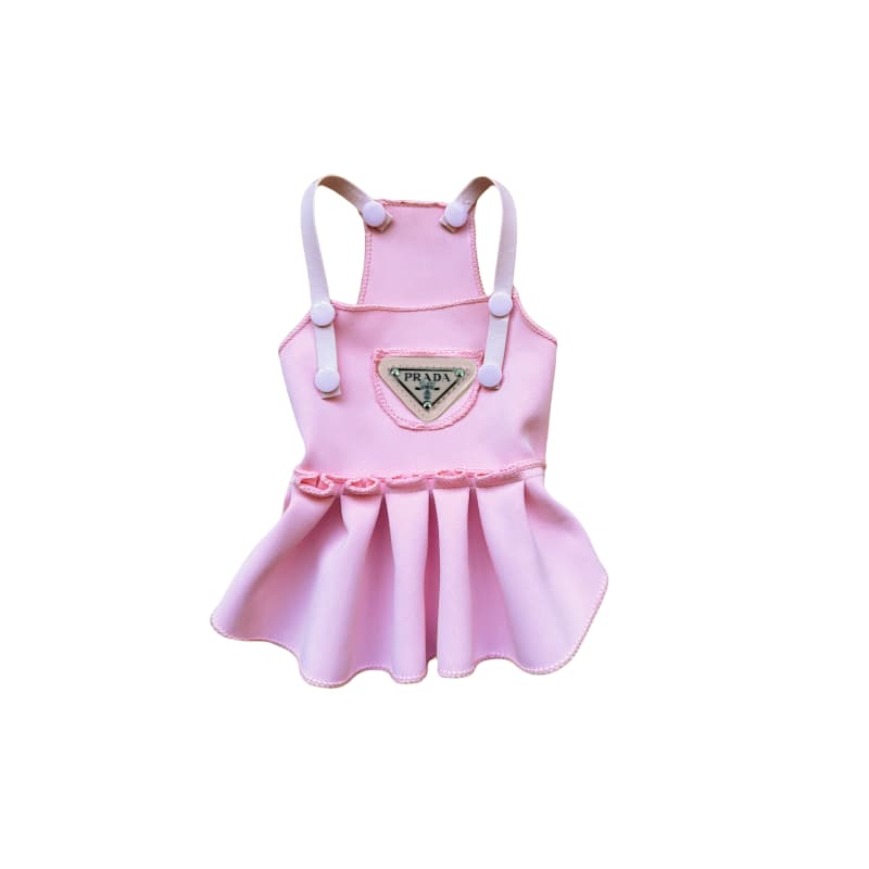 Prada Dog Dress with Pleated Skirt