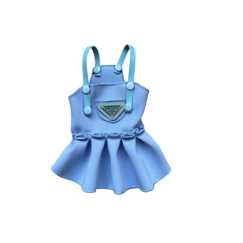 Prada Dog Dress with Pleated Skirt