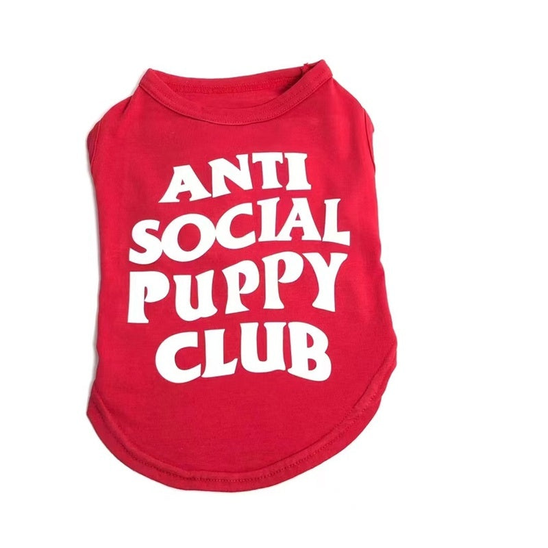 Anti Social Puppy Club Dog Vest