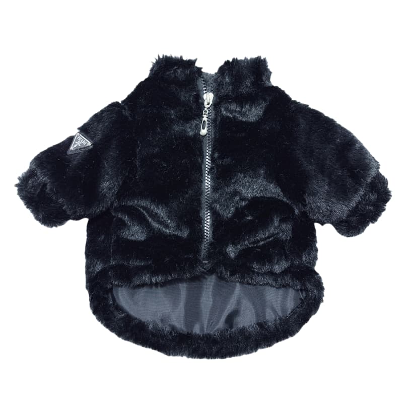 Prada Faux Fur Zipper Dog Jacket