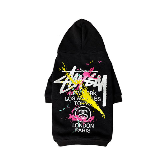 Stussy Inspired Dog Hoodie