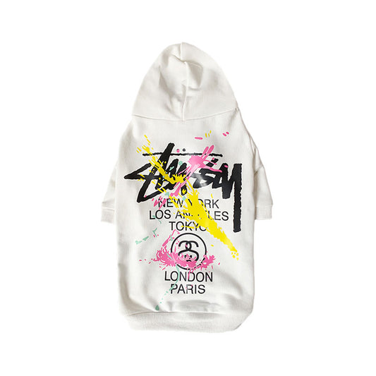 Stussy Inspired Dog Hoodie