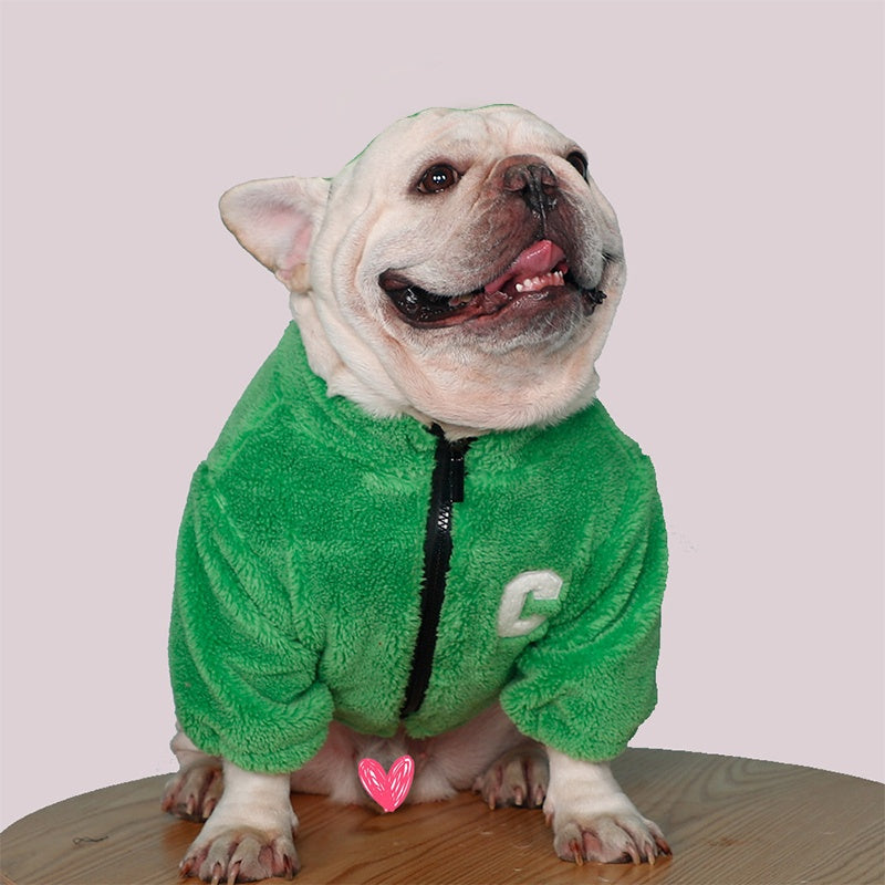 Celine Dog Sherpa Jacket Set