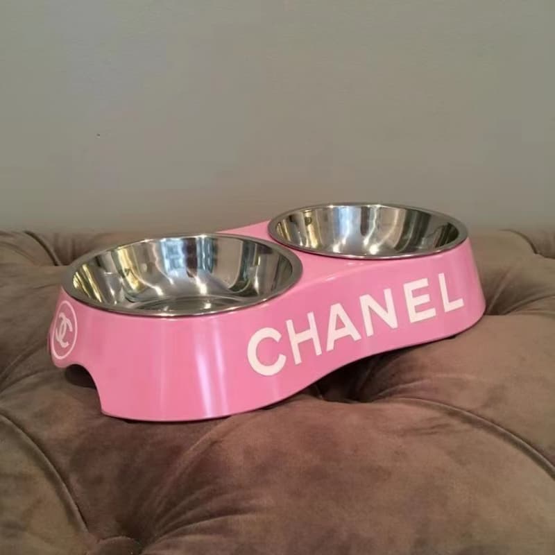 Chanel Dual Dog Bowl Set