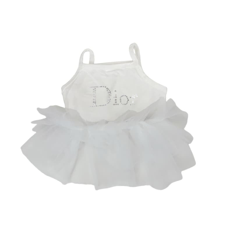 Dior Dog Dress with Rhinestone DIOR Logo