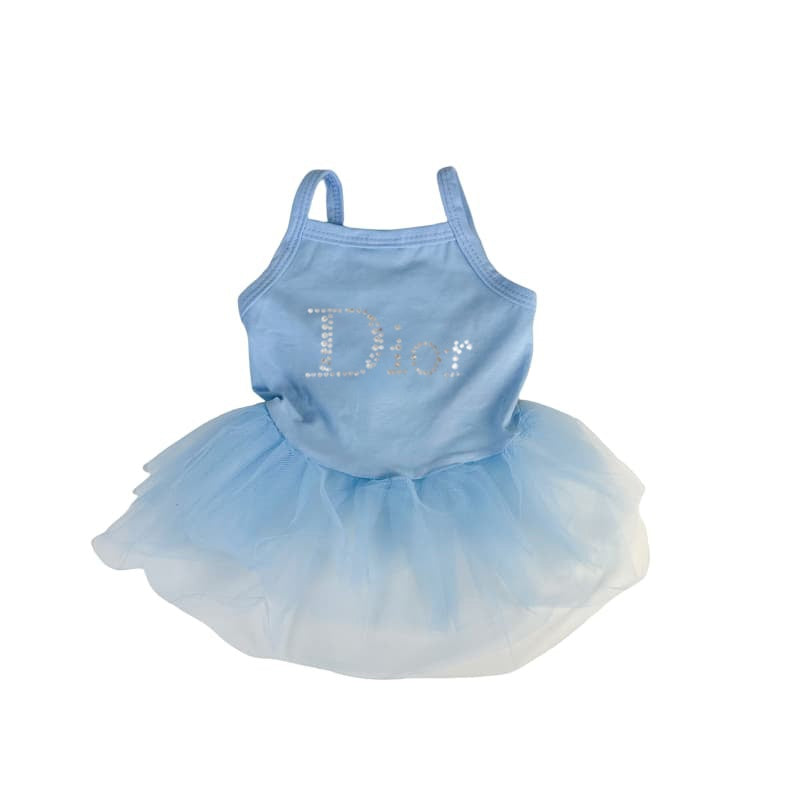 Dior Dog Dress with Rhinestone DIOR Logo