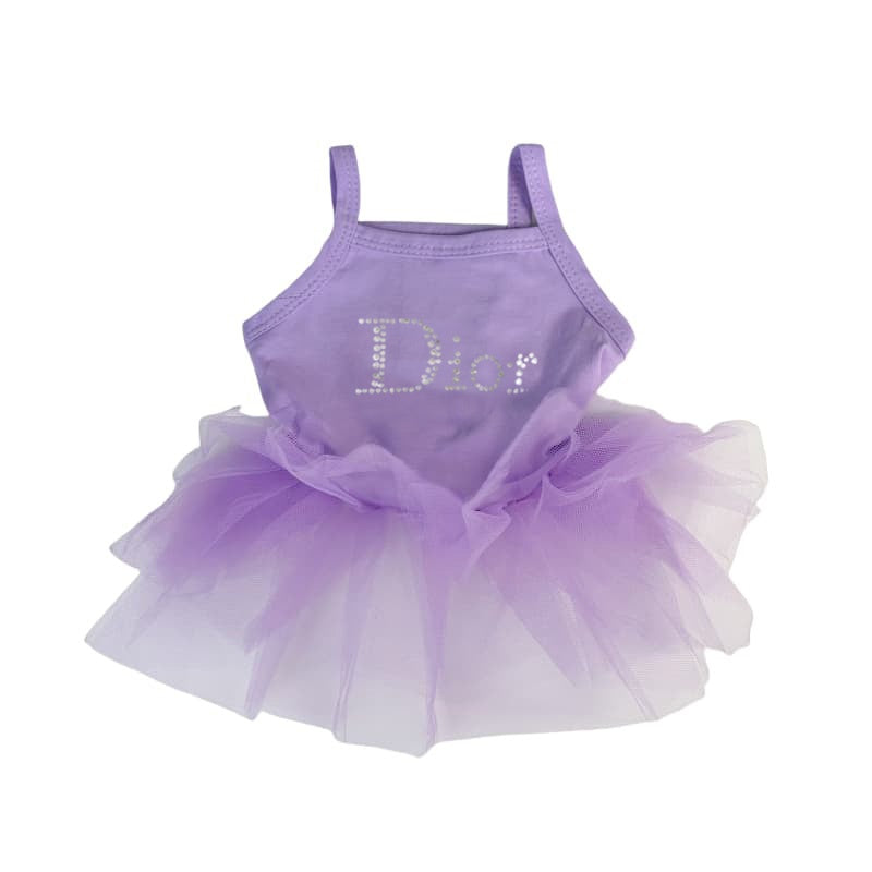 Dior Dog Dress with Rhinestone DIOR Logo