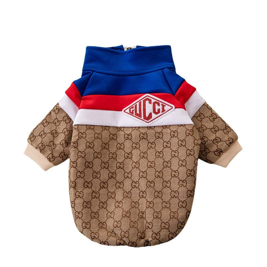 GUCCI Contrast Design Jacquard Dog Jacket