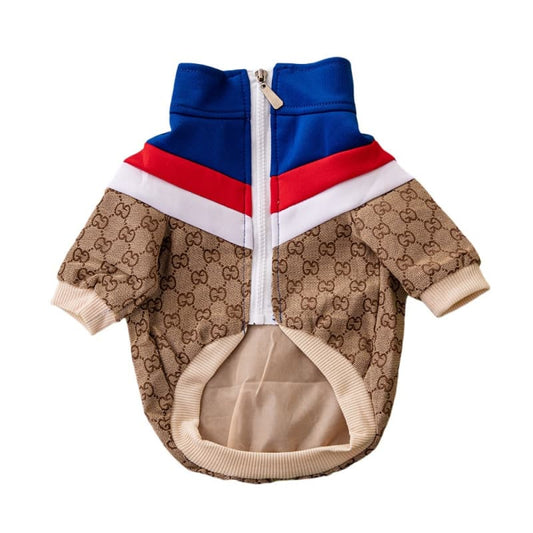 GUCCI Contrast Design Jacquard Dog Jacket