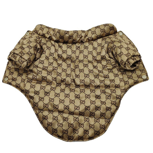 Gucci Dog Jacket – Classic GG Print Waterproof Coat