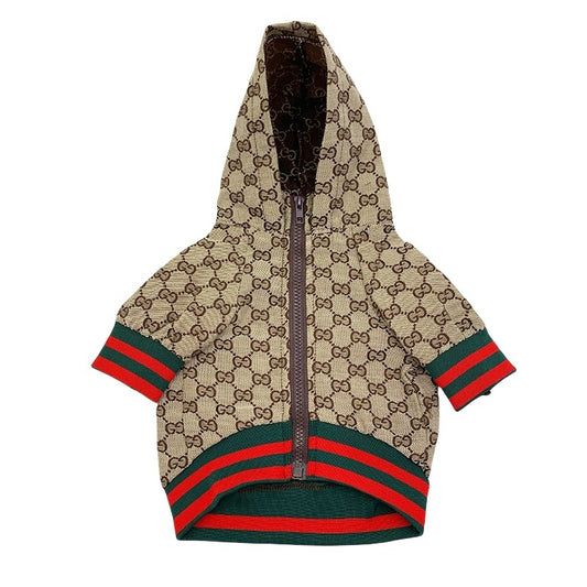 Gucci Monogram Jacquard Hooded Jacket