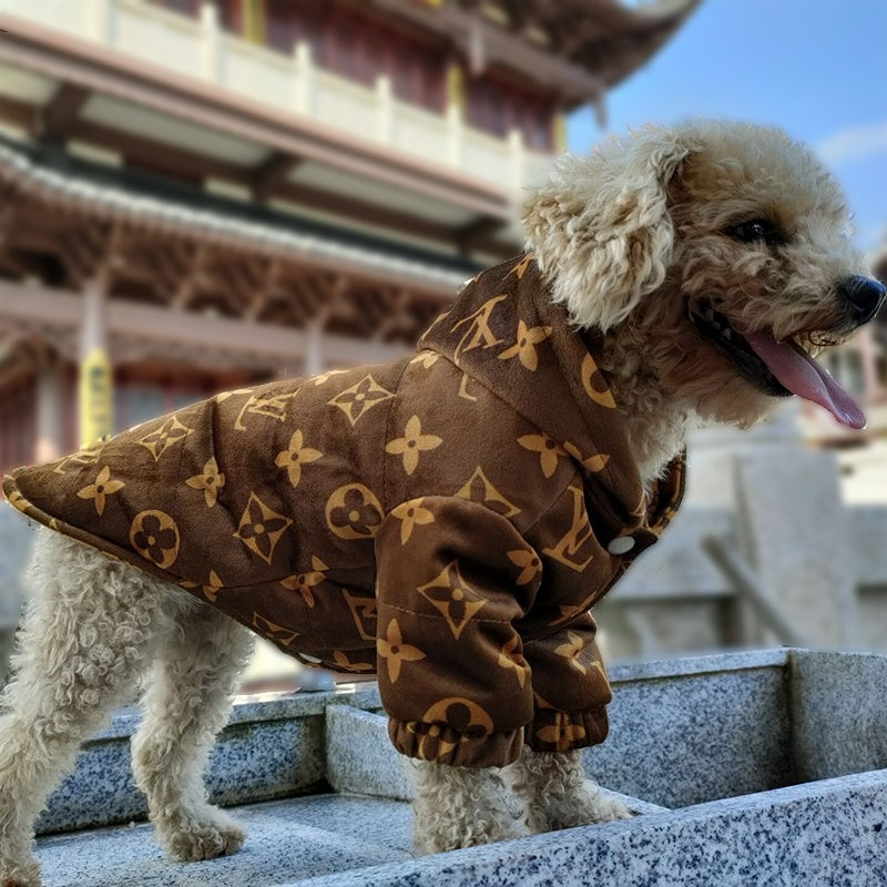 LV Monogram Reversible Dog Hooded Jacket