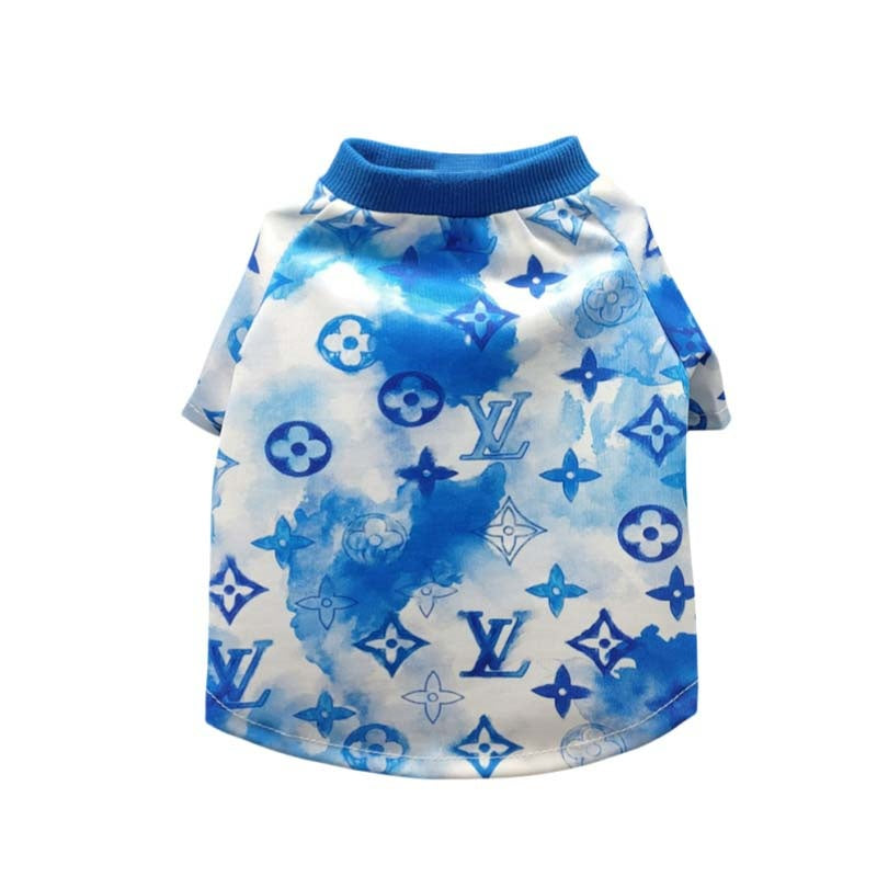 LV Watercolor Monogram Dog Tee