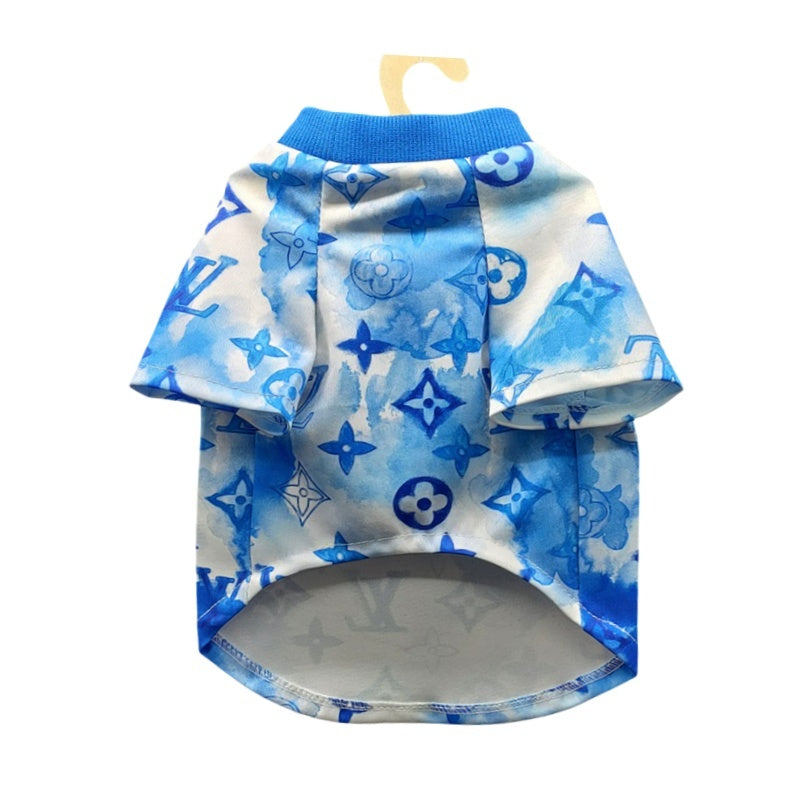 LV Watercolor Monogram Dog Tee