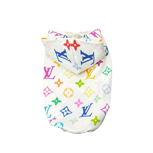 Louis Vuitton Colorful Monogram Dog Hoodie