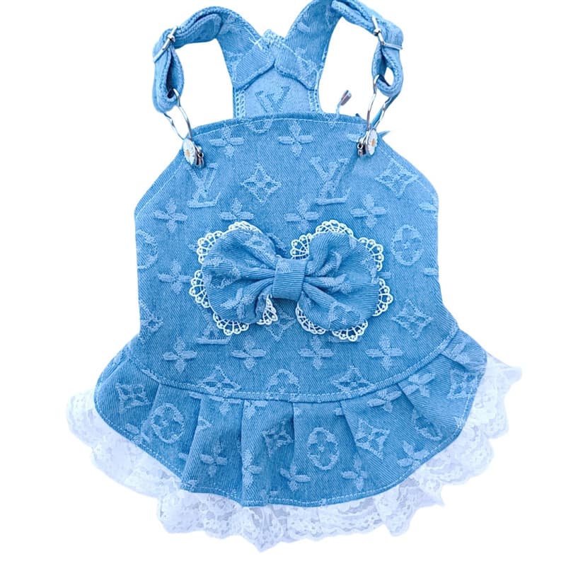 Louis Vuitton Denim Dog Dress