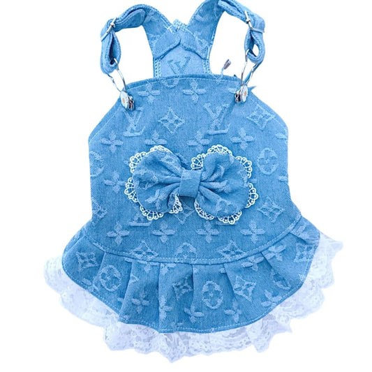 Louis Vuitton Denim Dog Dress
