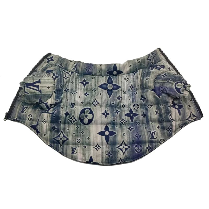 Louis Vuitton Vintage Blue Floral Dog Jacket