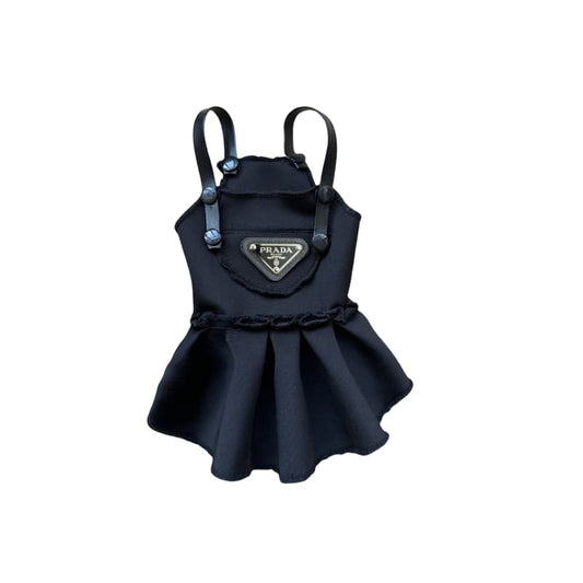Prada Dog Dress with Pleated Skirt