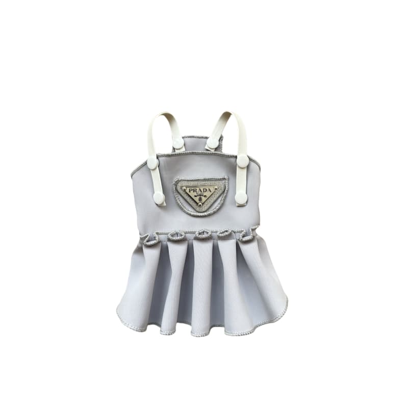 Prada Dog Dress with Pleated Skirt