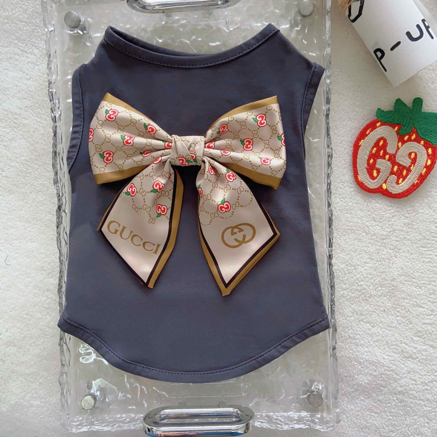 Gucci Inspired Bow Pet Vest