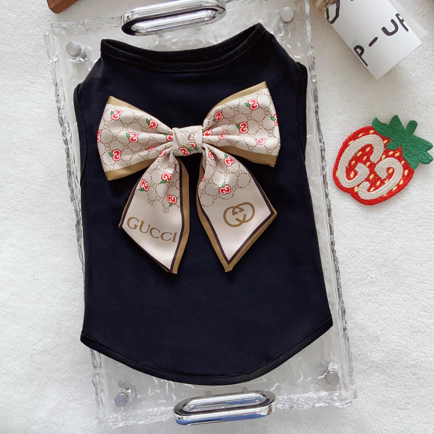 Gucci Inspired Bow Pet Vest