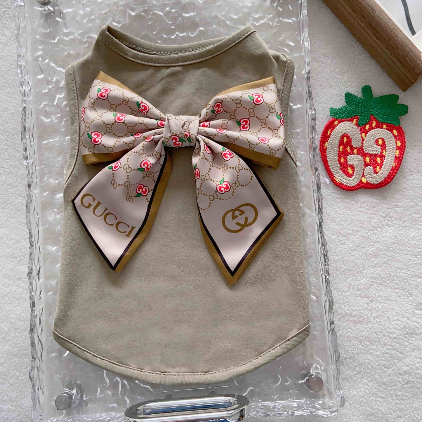 Gucci Inspired Bow Pet Vest