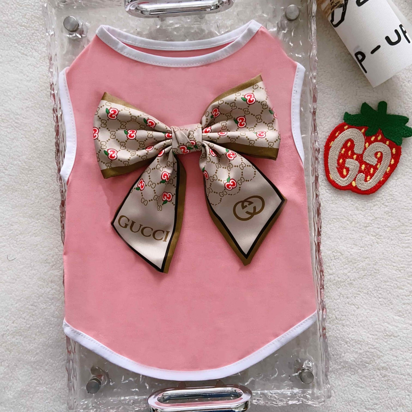 Gucci Inspired Bow Pet Vest