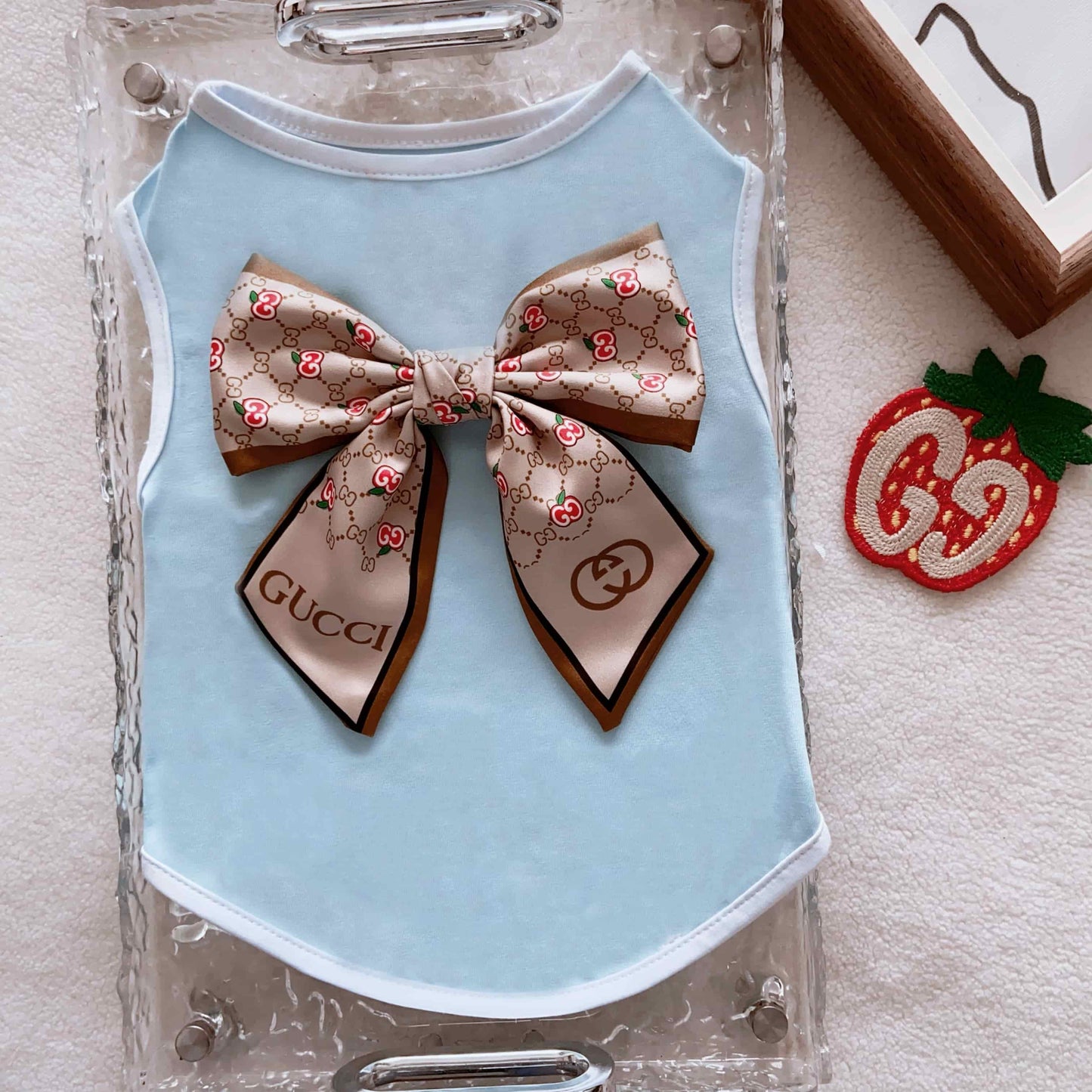 Gucci Inspired Bow Pet Vest