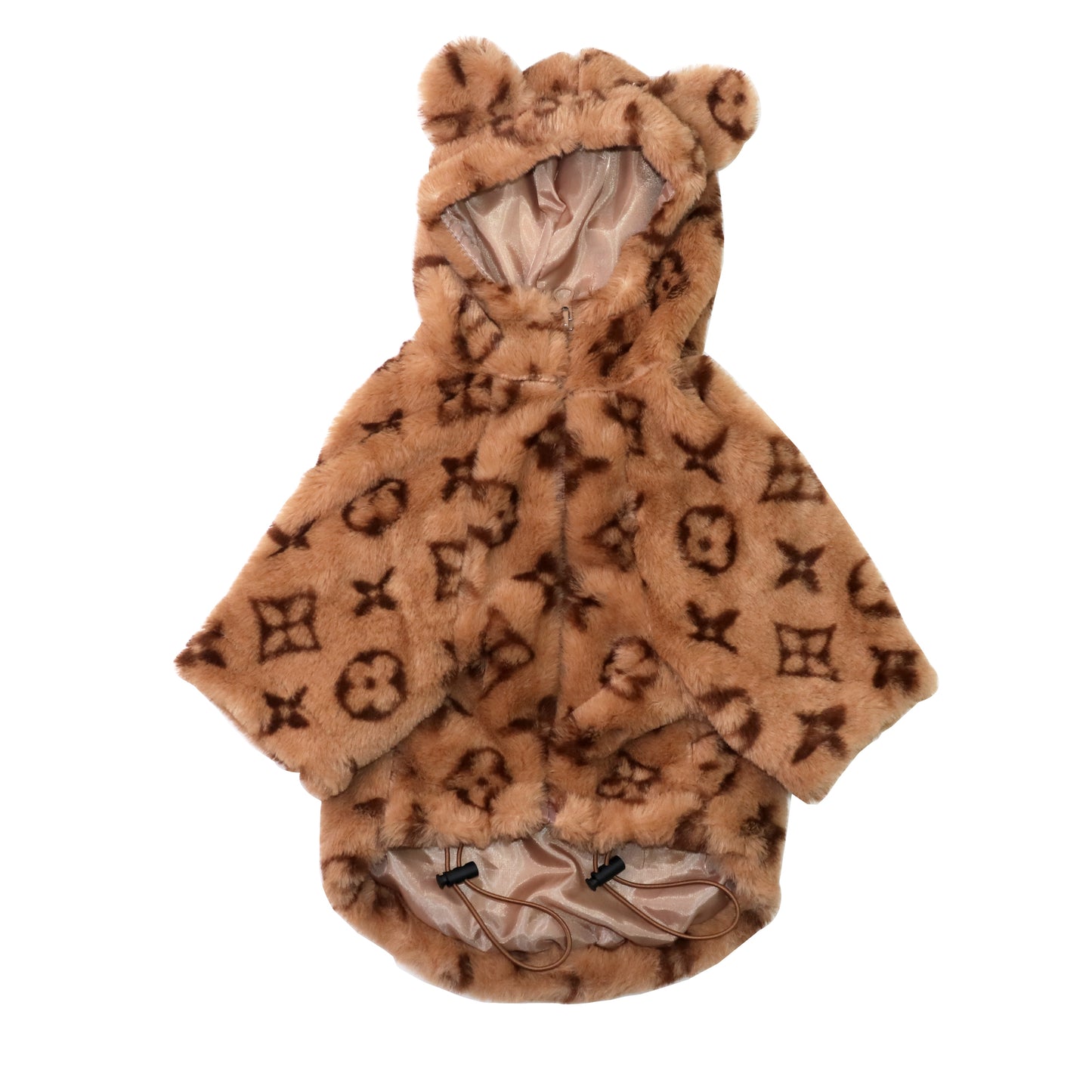 Louis Vuitton Jacket Monogram Print with Bear Ears Hood