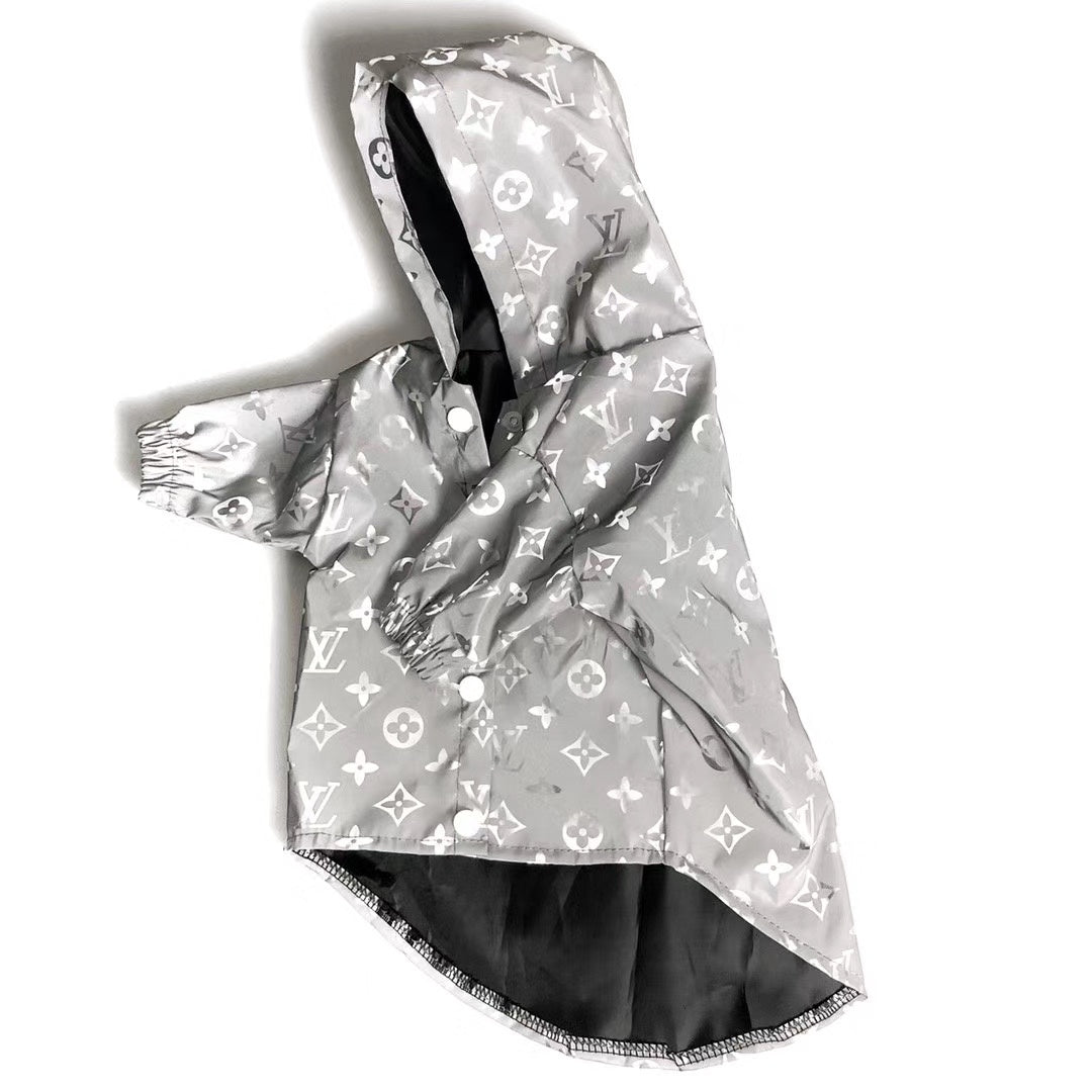 Louis Vuitton Inspired Reflective Dog Jacket
